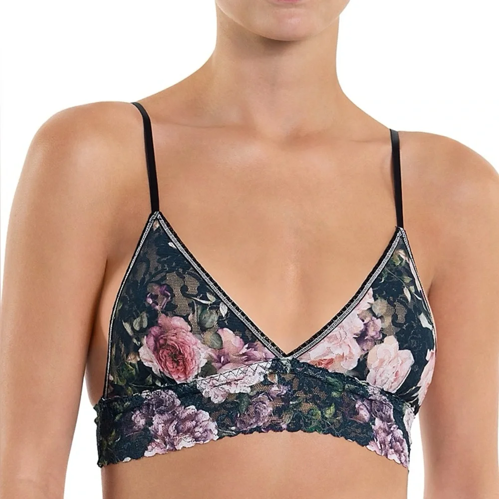 Hanky Panky NWT printed signature lace bralette - Picture 1 of 5